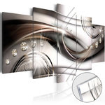 Paris Prix Tableau sur Verre Acrylique  Brown Glitter. Coloris disponibles : Multicolore