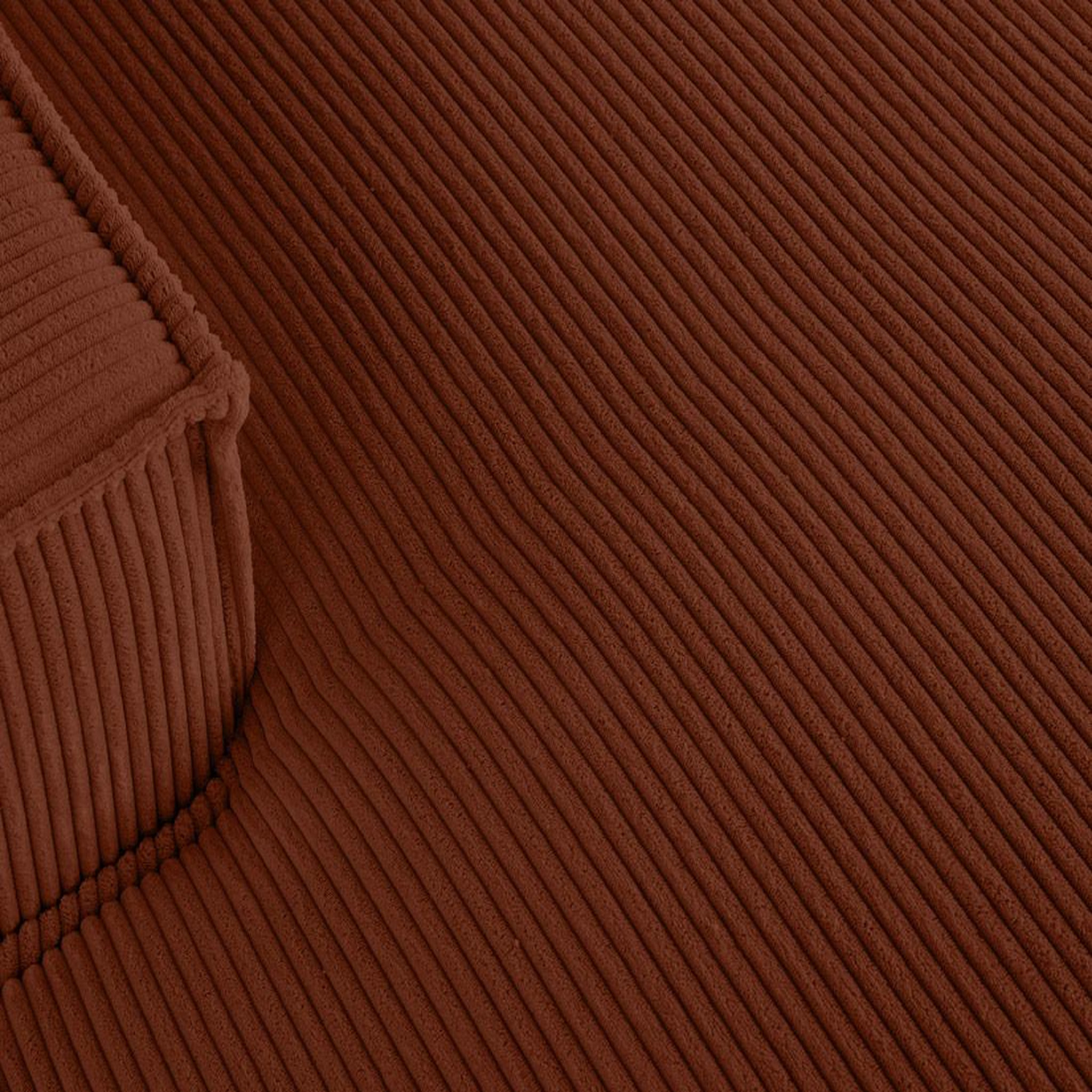 Voir la diapositive 6 : LISA DESIGN Spiaggia - canapé d'angle gauche - 5 places - en velours côtelé