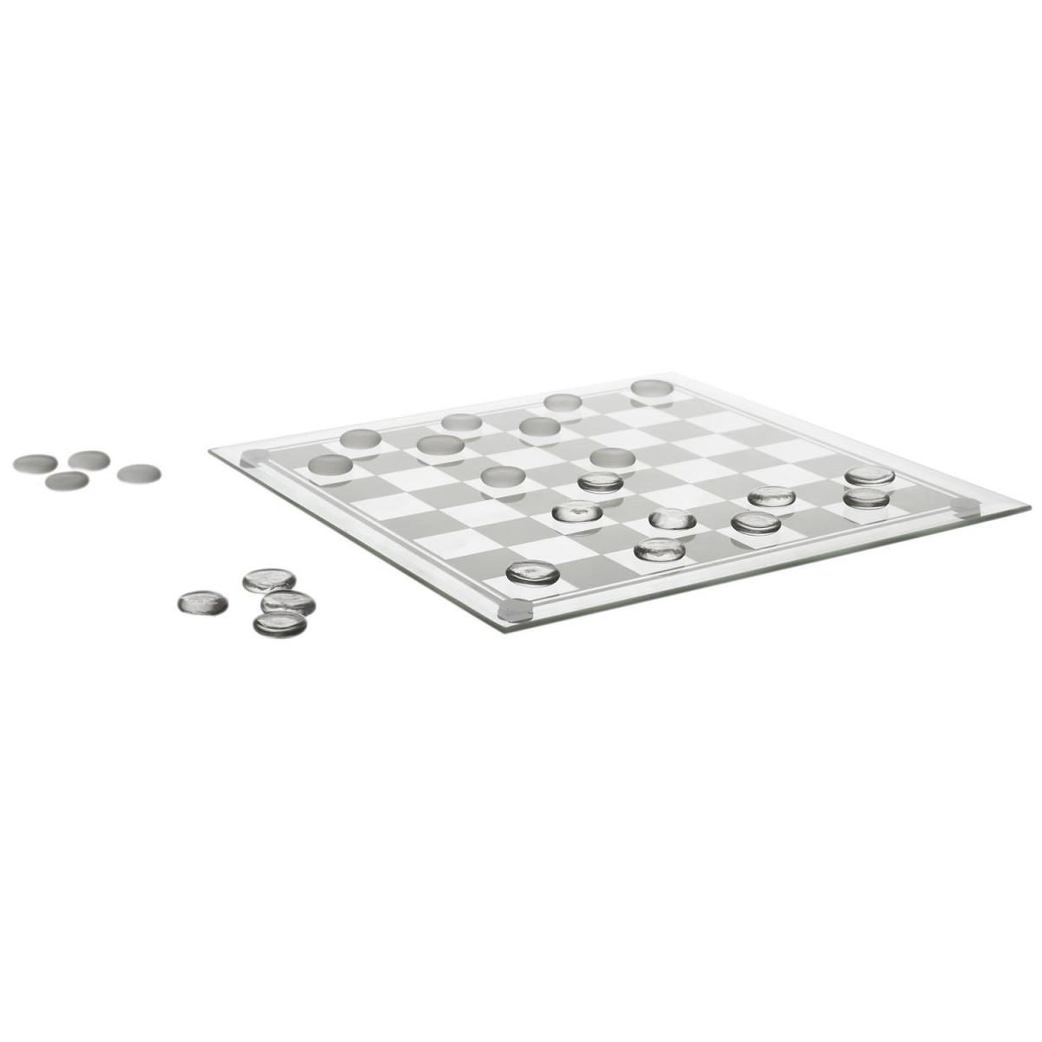 MISTER GADGET Jeu de société  dames  25cm transparent