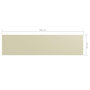 Voir la diapositive 5 : VIDAXL Ecran de balcon Creme 75x300 cm Tissu Oxford