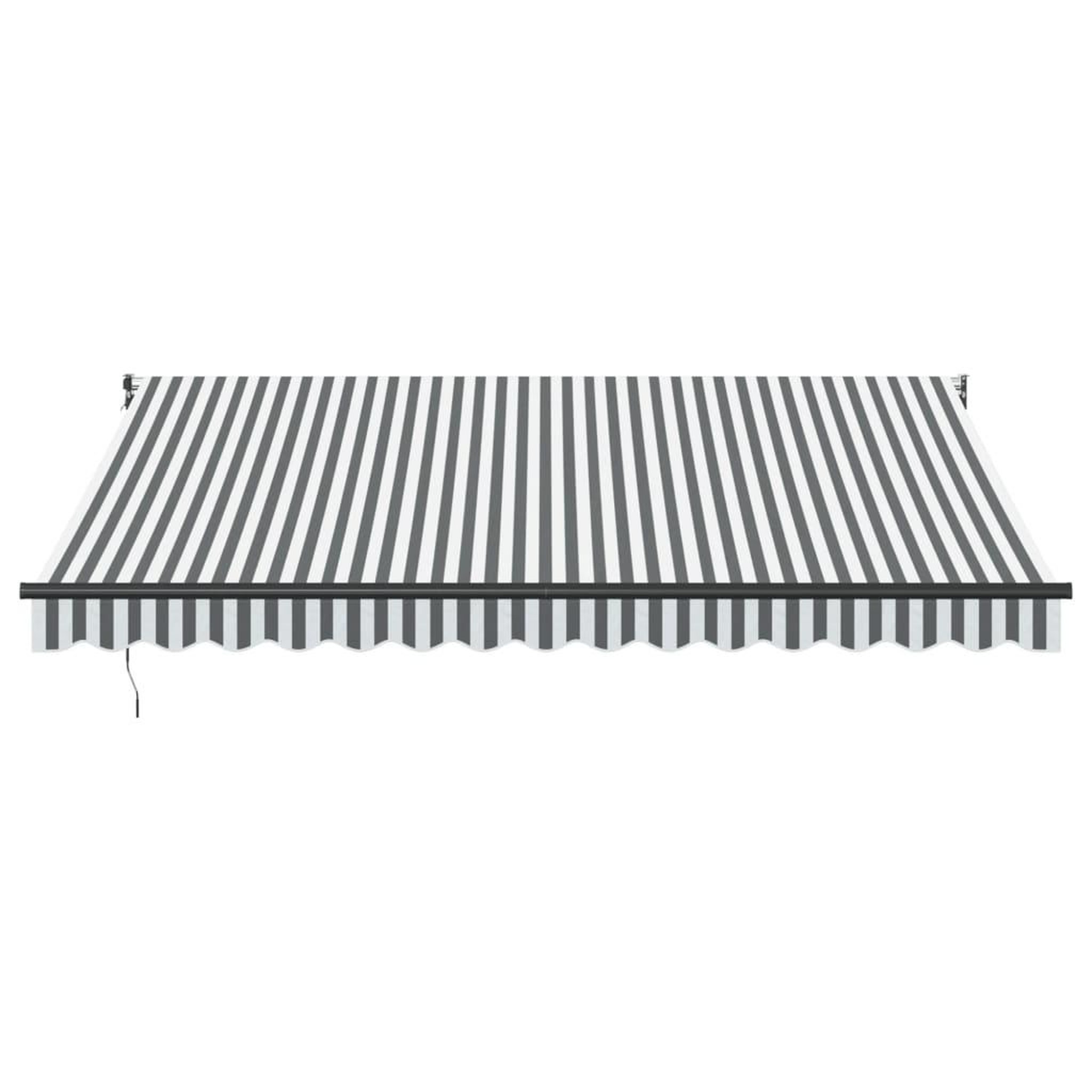 Voir la diapositive 3 : VIDAXL Auvent retractable anthracite et blanc 4x3 m tissu et aluminium