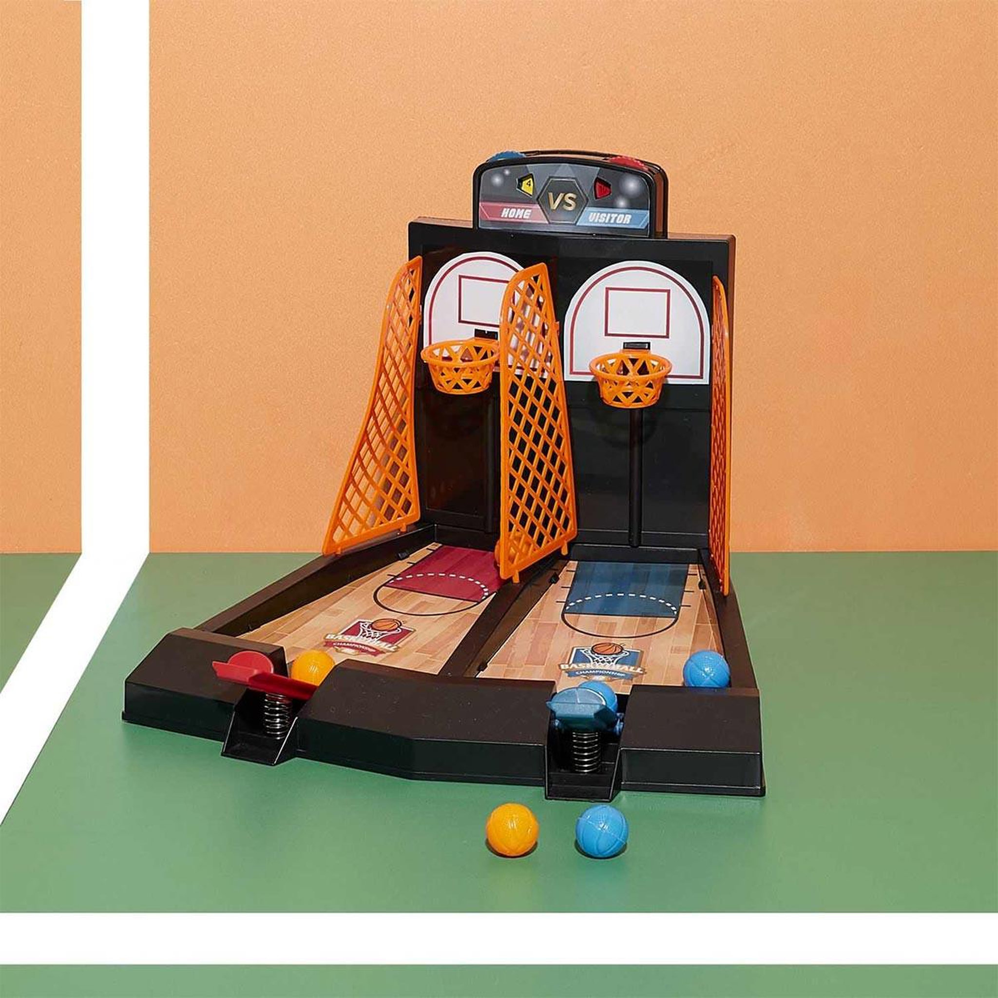 Voir la diapositive 6 : MISTER GADGET Jeu de basketball  duo  41cm multicolore