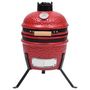 Voir la diapositive 3 : VIDAXL Barbecue a fumoir Kamado 2-en-1 Ceramique 56 cm Rouge