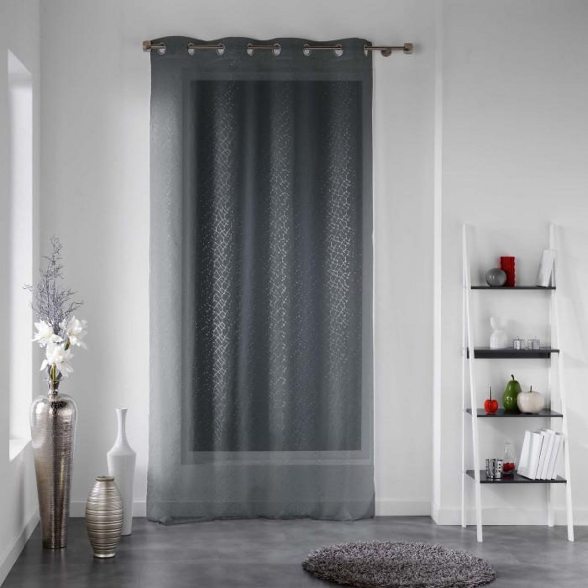 Paris Prix Rideau Voilage  Cassie  140x240cm Anthracite