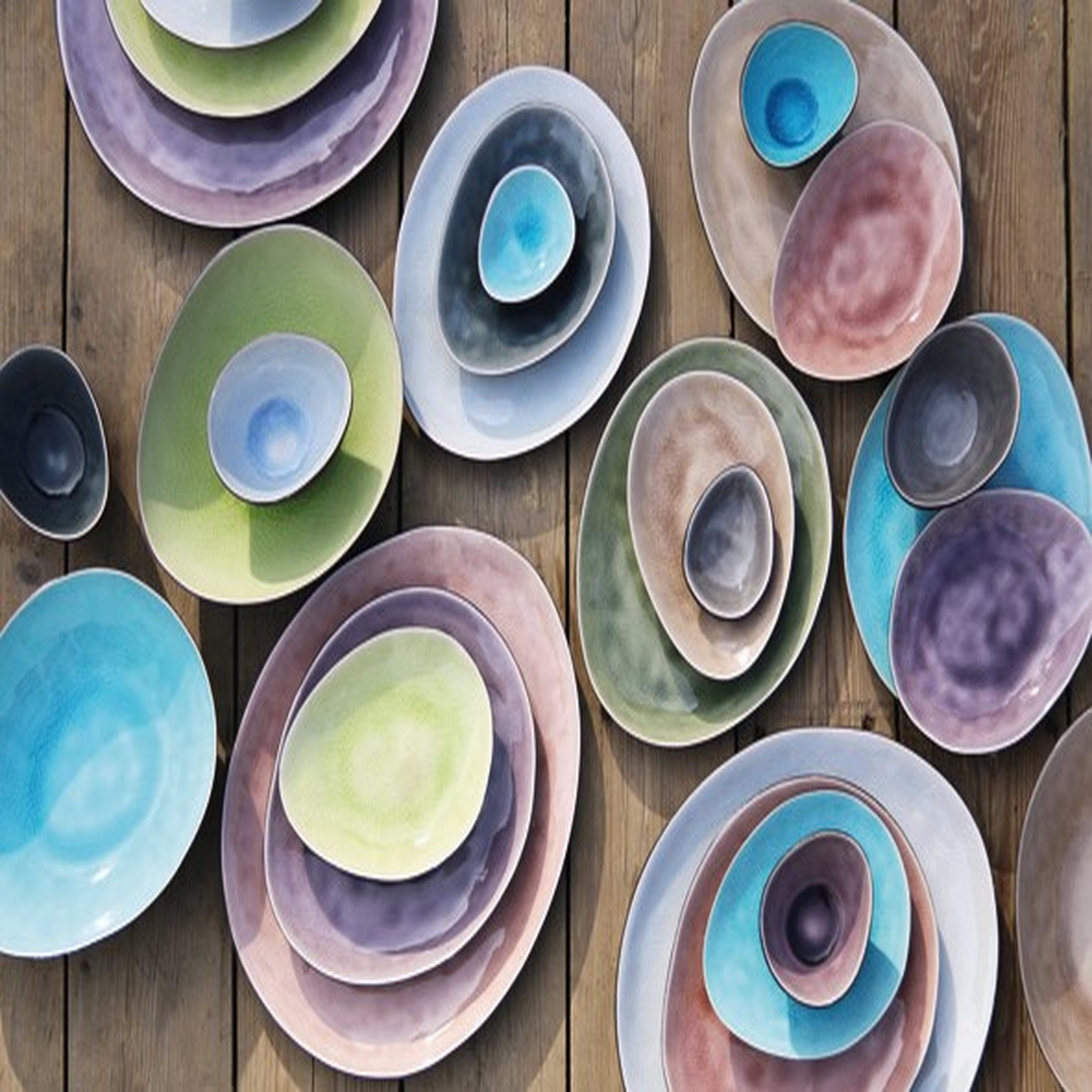 Voir la diapositive 1 : Cosy&Trendy Lot de 5 assiettes STREETFOOD FESTIVAL 27,5 cm