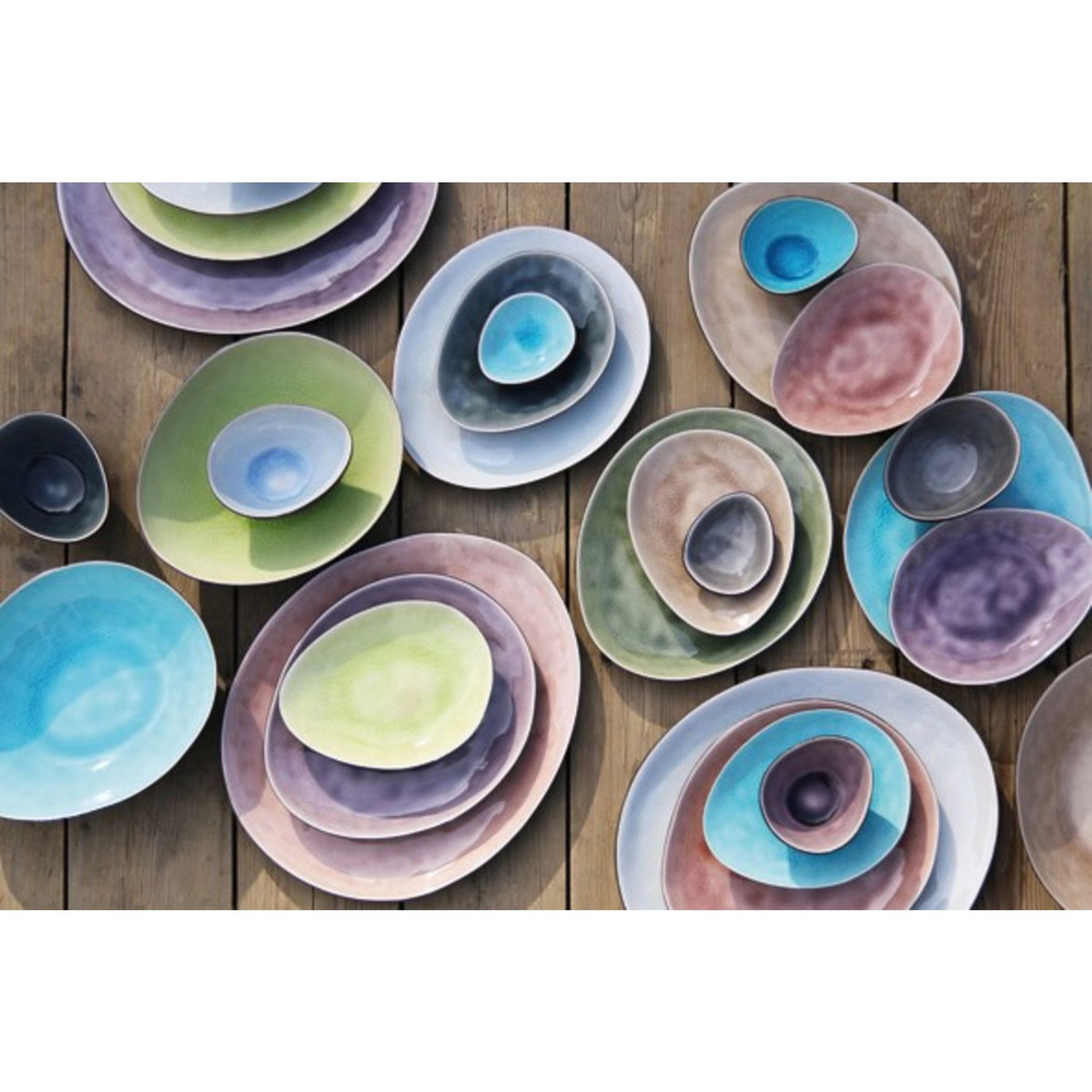 Cosy&Trendy Lot de 5 assiettes STREETFOOD FESTIVAL 27,5 cm