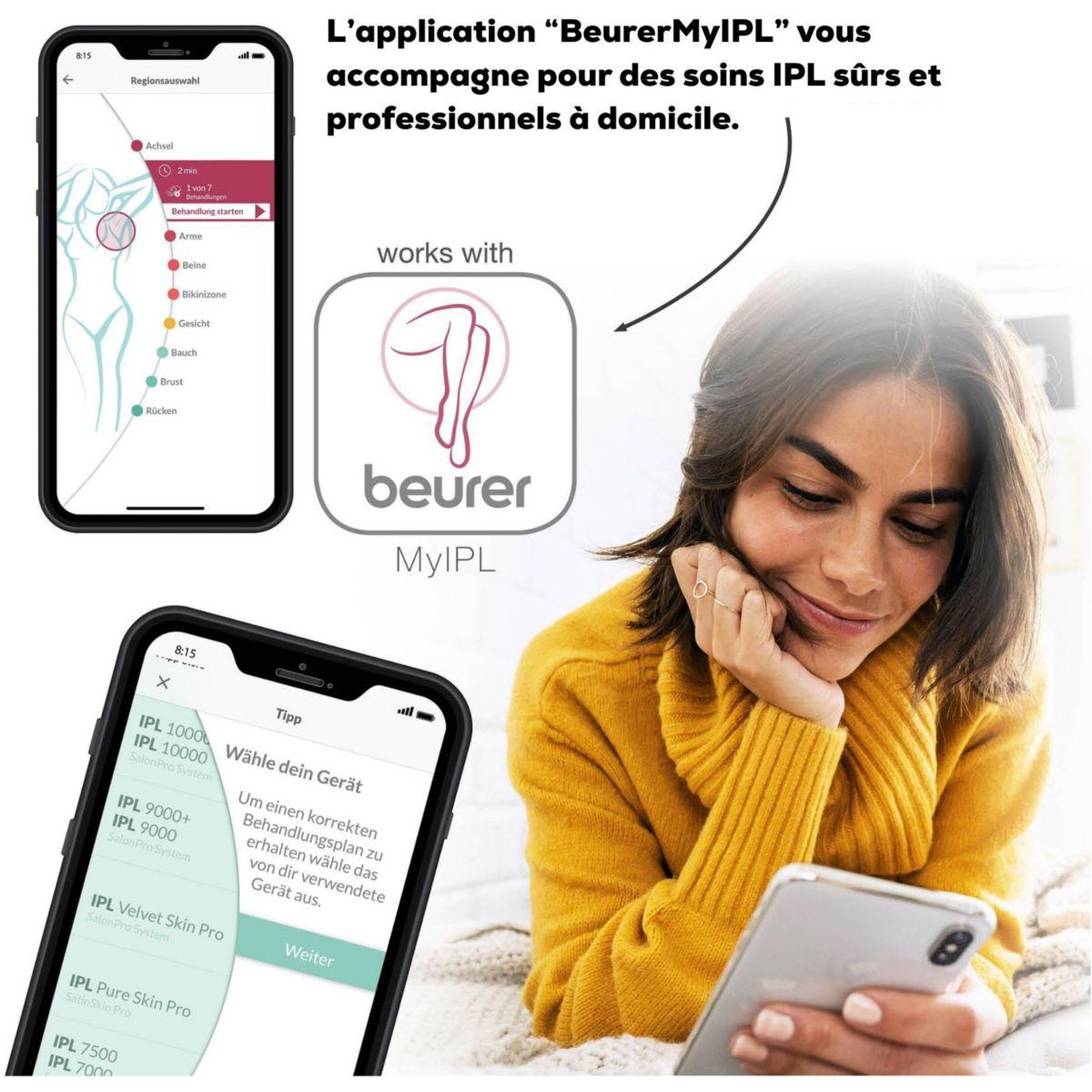 Voir la diapositive 5 : Beurer Epilateur lumière pulsée ipl 5800 - 600 000 flashs
