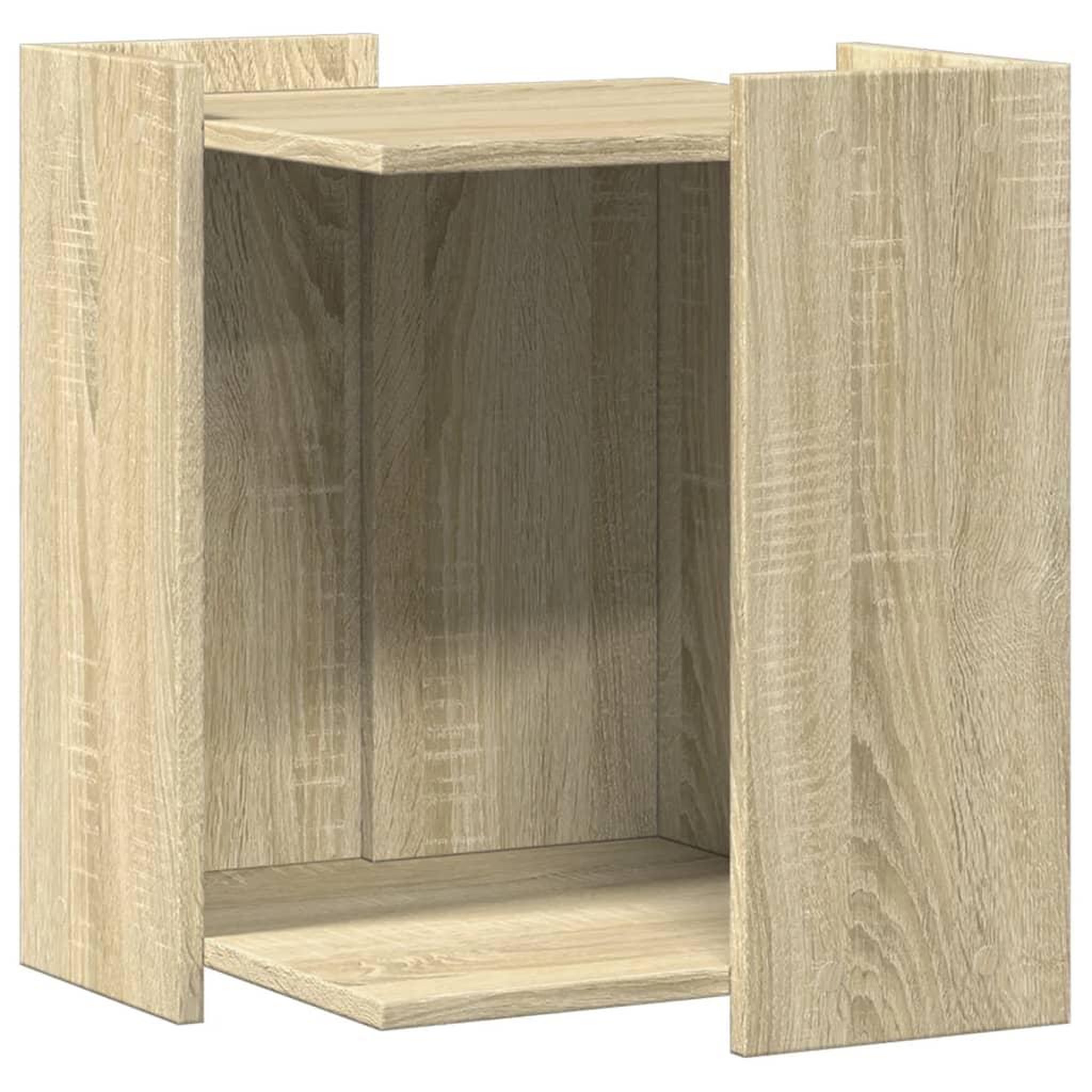 Voir la diapositive 2 : VIDAXL Meuble de bac a litiere pour chat chene sonoma bois ingenierie