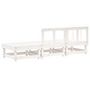 Voir la diapositive 3 : VIDAXL Salon de jardin 3 pcs blanc bois massif de pin