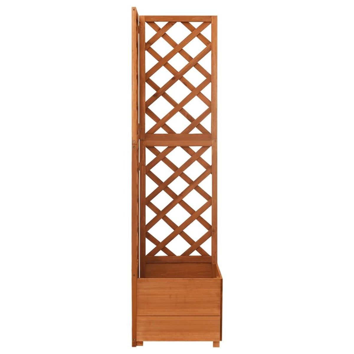 VIDAXL Jardiniere d'angle en treillis 40x40x150cm Bois de sapin massif
