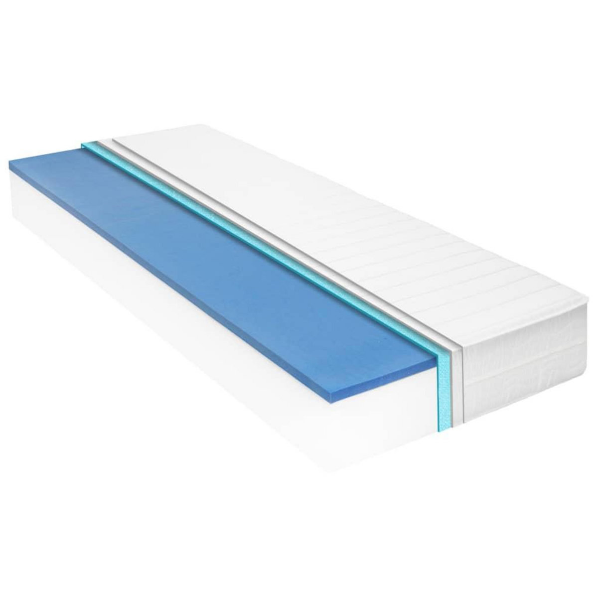 VIDAXL Matelas 140 x 200 cm Mousse a memoire de forme Visco 18 cm H2