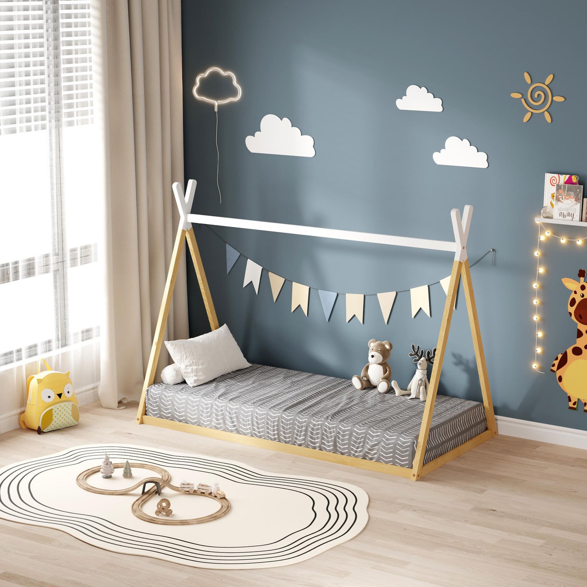 MINEA MINEA | Lit tipi INDY 90x190 cm (matelas non inclus)