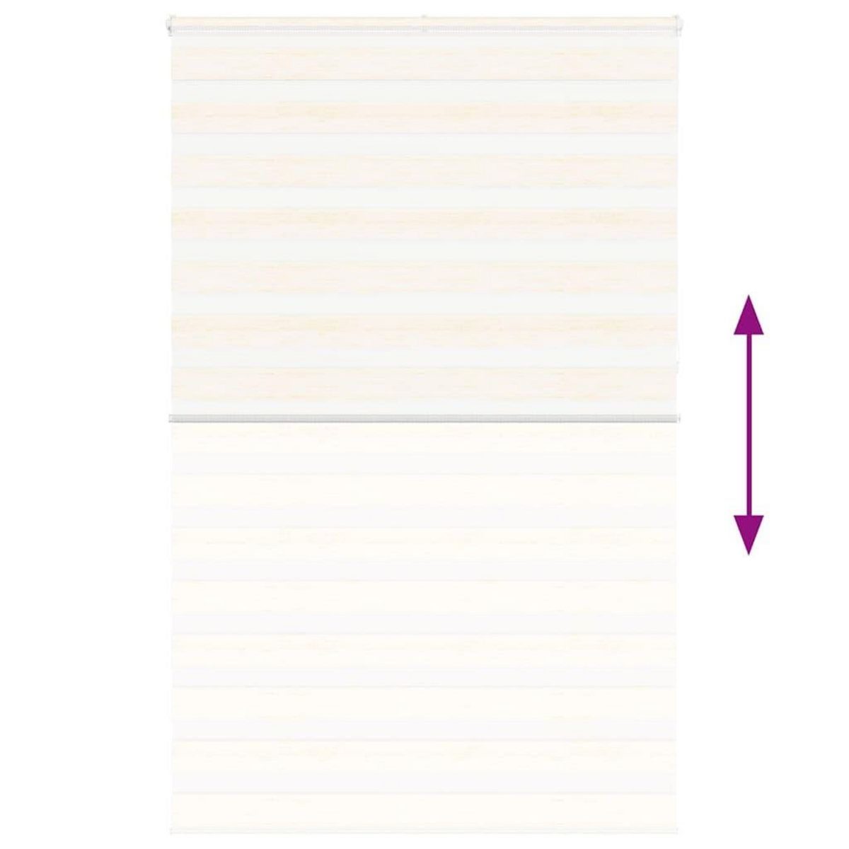 VIDAXL Store zebre beige marbre largeur du tissu 145,9 cm polyester