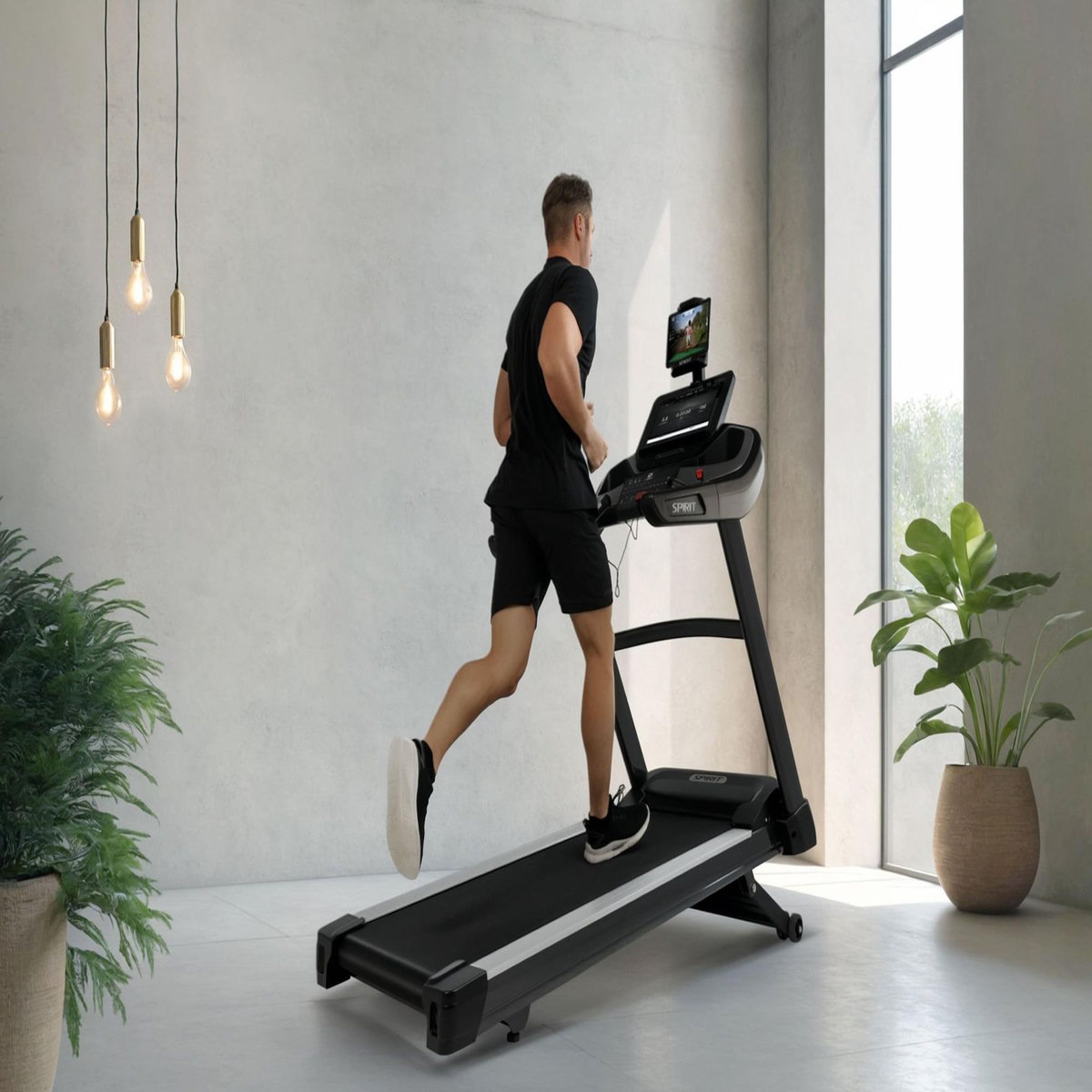 Spirit Tapis de course Motorisé - Spirit - Modèle XT685ENT - 20 Km/h - Bluetooth/App - Maison/Appartement