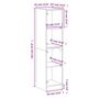 Voir la diapositive 6 : VIDAXL Buffet avec portes en verre blanc 35x37x142 cm