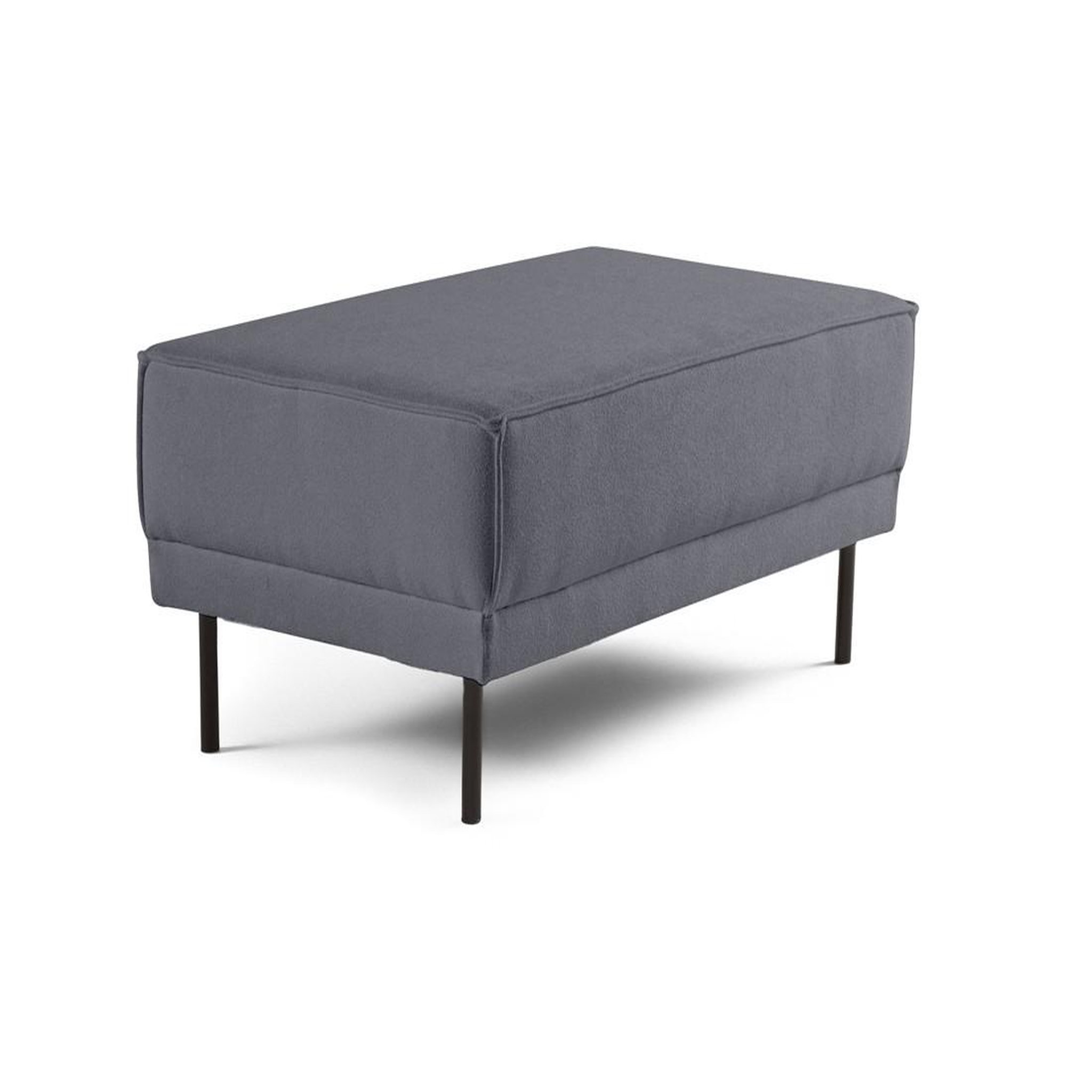 Voir la diapositive 2 : LISA DESIGN Charlie - pouf - pieds hauts - en tissu
