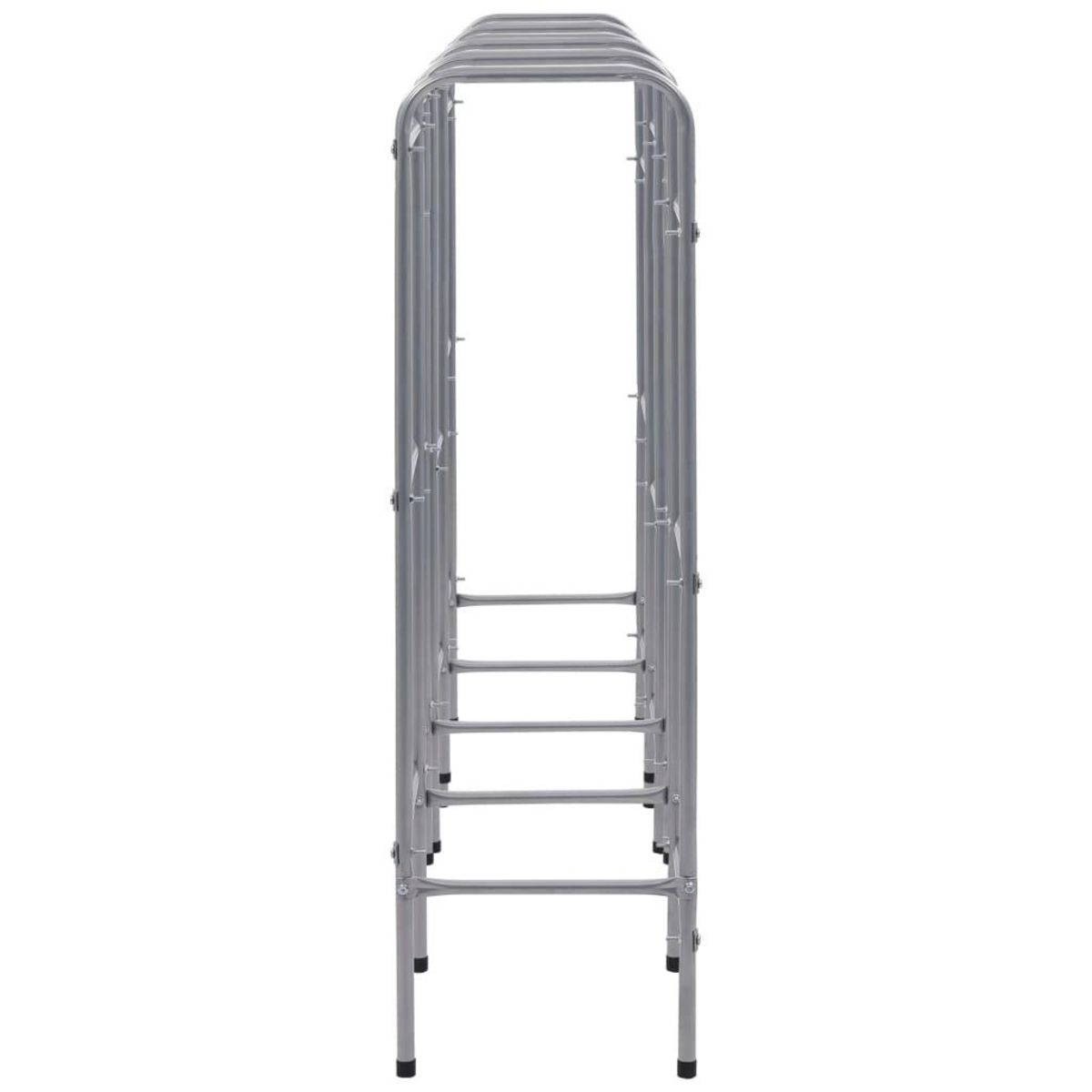 VIDAXL Etagere de rangement pour 12 caisses Argente 190x33x116cm Acier