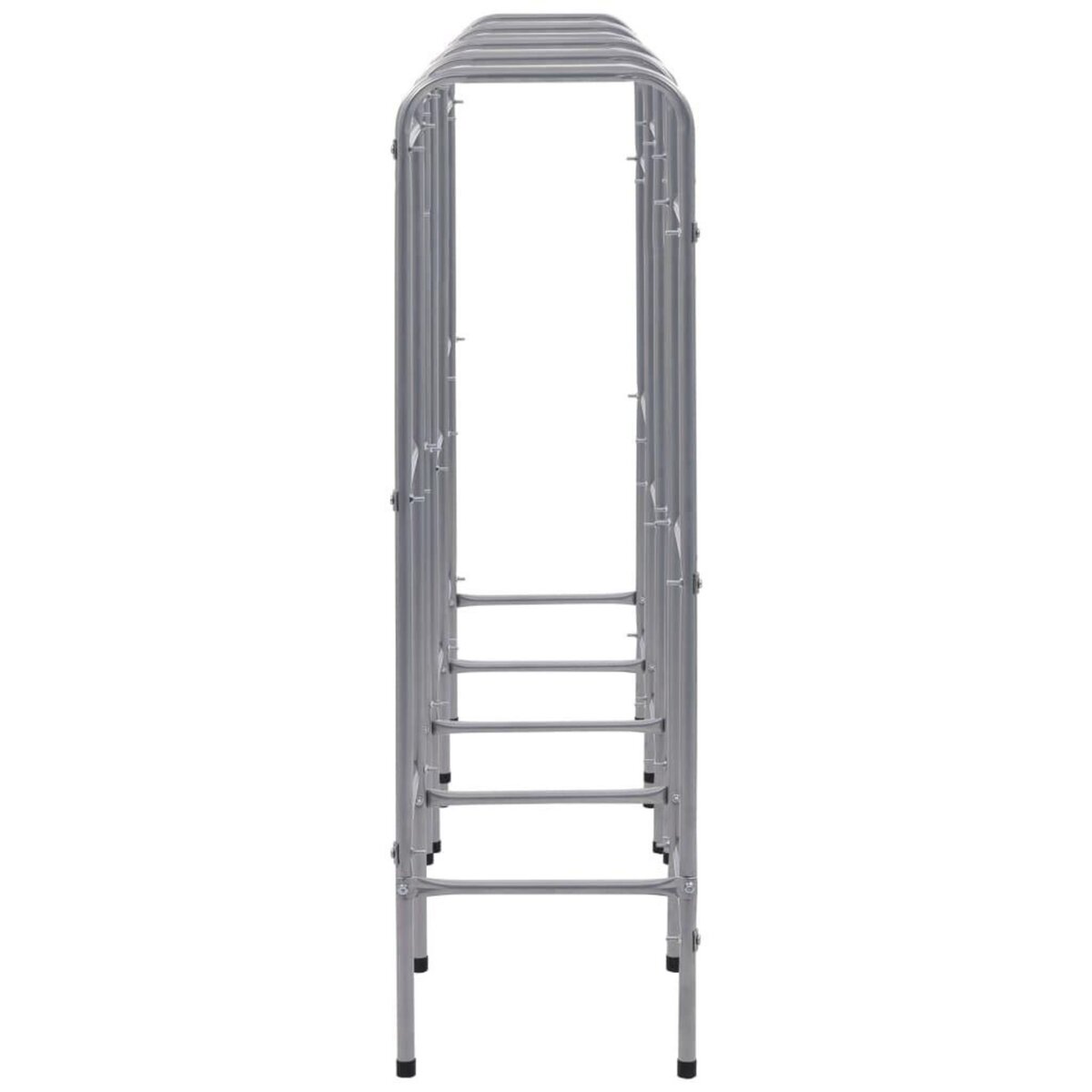 VIDAXL Etagere de rangement pour 12 caisses Argente 190x33x116cm Acier