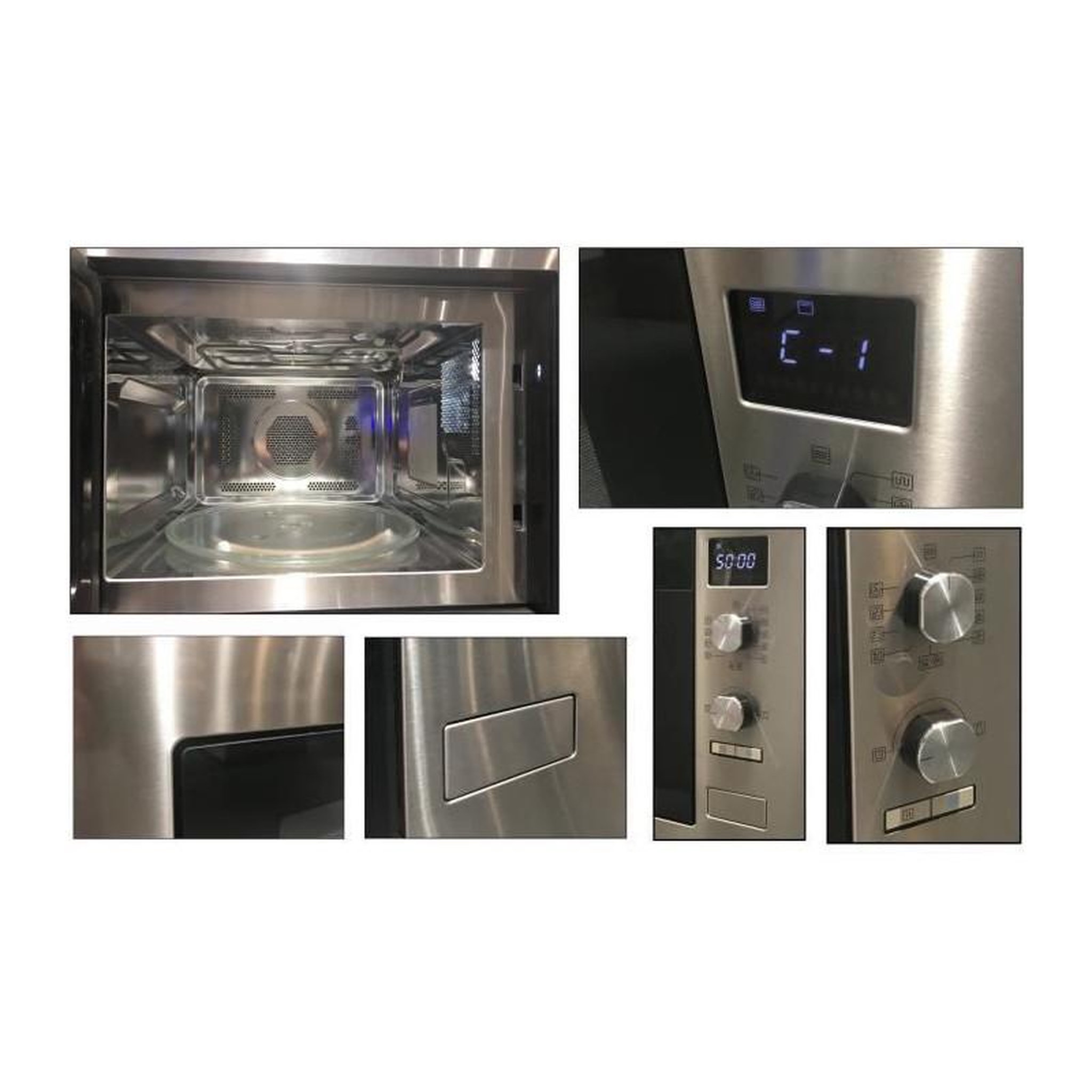 Voir la diapositive 4 : CONTINENTAL EDISON Micro-ondes encastrables 34L CONTINENTAL EDISON 1550W 59.5cm, CEMOC34IXE
