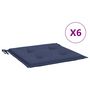 Voir la diapositive 2 : VIDAXL Coussins de palette lot de 6 bleu marine 50x50x3cm tissu oxford