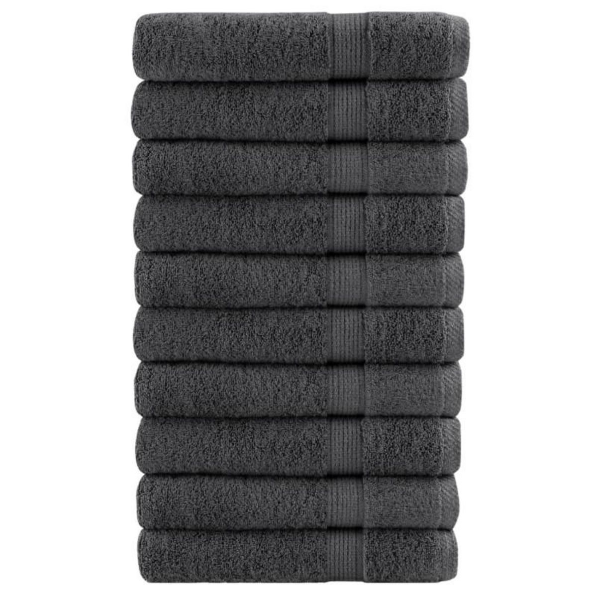 VIDAXL Serviettes de sauna de qualité supérieure SOLUND 10 pcs