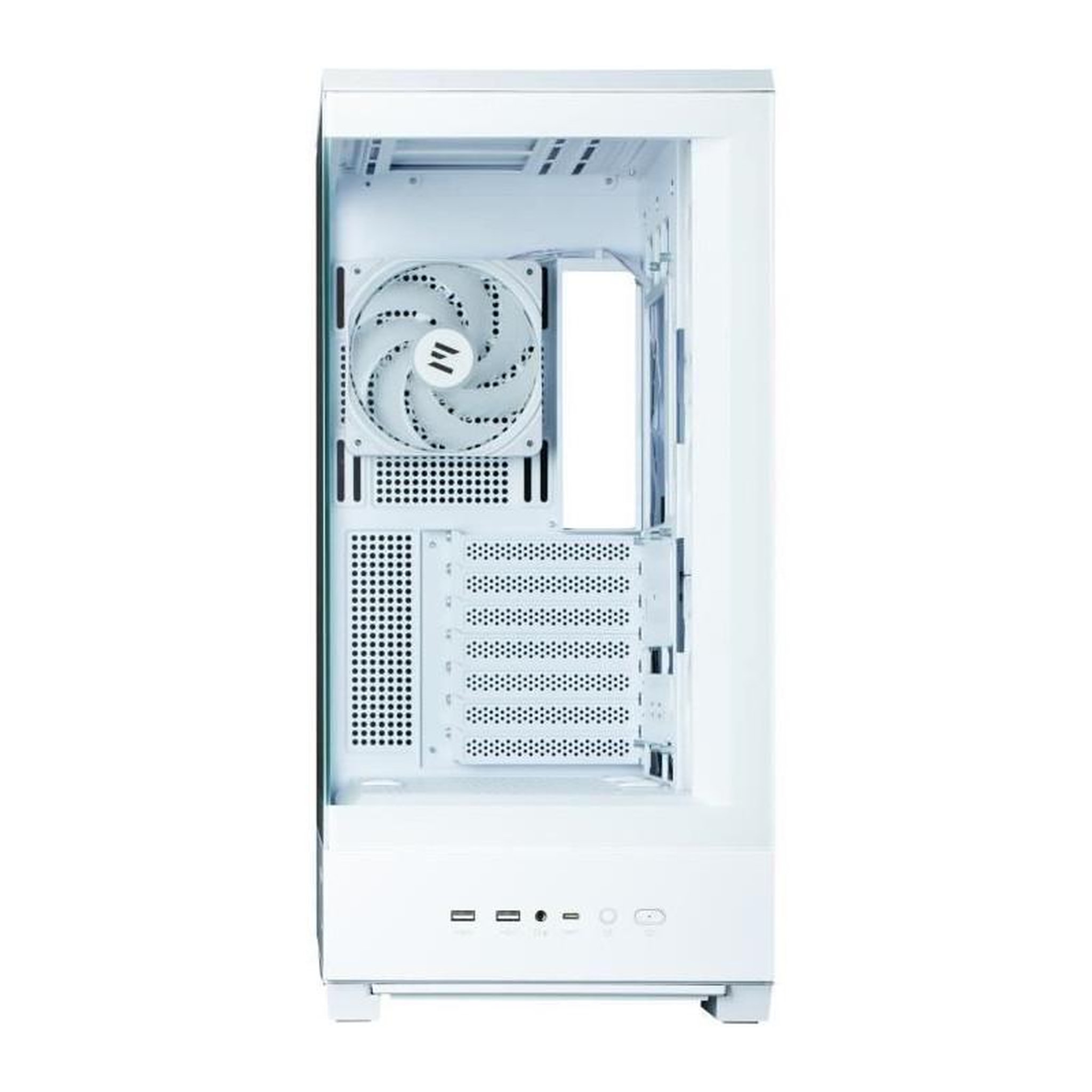 Voir la diapositive 6 : Zalman Boîtier PC - ZALMAN - P50 DS - Moyen tour - ATX - Blanc - 4 ventilateurs A-RGB - USB-C