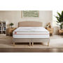 Voir la diapositive 1 : MARMOTTES&CO Pack prêt à dormir matelas LE PAISIBLE 200x200cm Mémoire de forme BioVisco + double sommiers Beige + 2 oreillers + couette