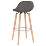 Voir la diapositive 5 : VIDAXL Tabourets de bar lot de 2 gris fonce tissu