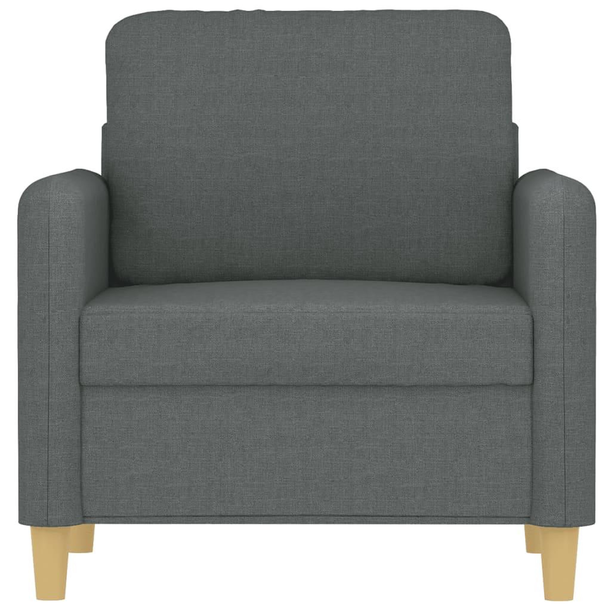 Voir la diapositive 3 : VIDAXL Fauteuil Gris fonce 60 cm Tissu