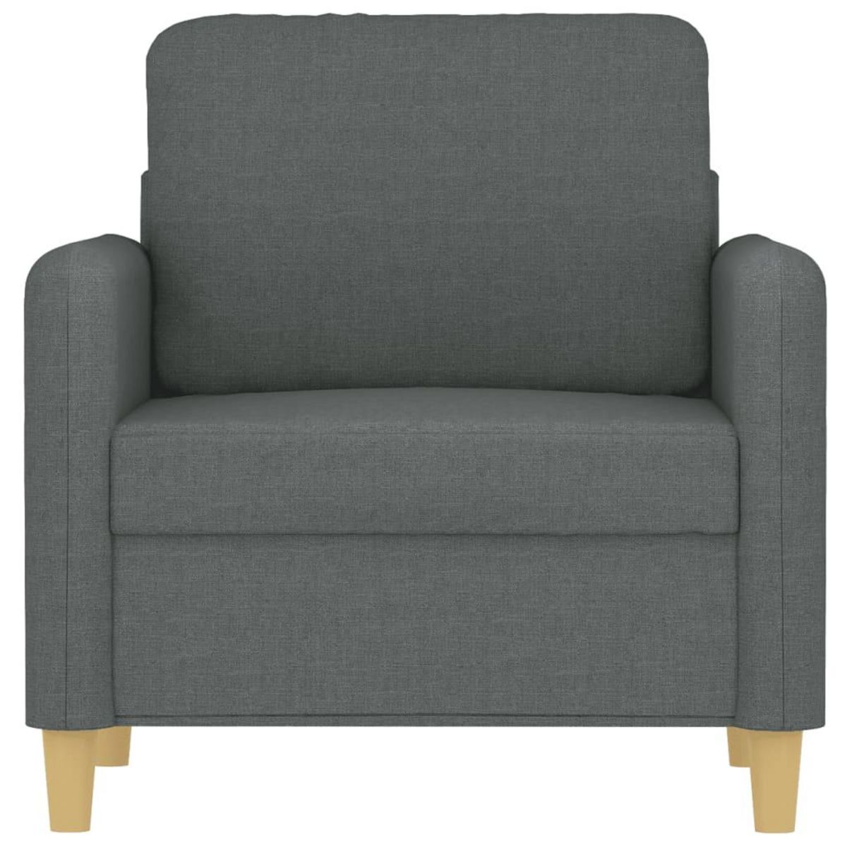 VIDAXL Fauteuil Gris fonce 60 cm Tissu