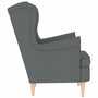 Voir la diapositive 5 : VIDAXL Fauteuil gris fonce 74x84x100 cm tissu
