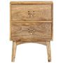 Voir la diapositive 2 : VIDAXL Table de chevet 40x35x55 cm Bois de manguier solide