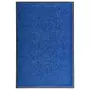 VIDAXL Paillasson lavable Bleu 60x90 cm