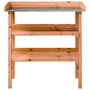 Voir la diapositive 4 : VIDAXL Table a plantes avec etageres marron 78x38x82,5cm bois de sapin