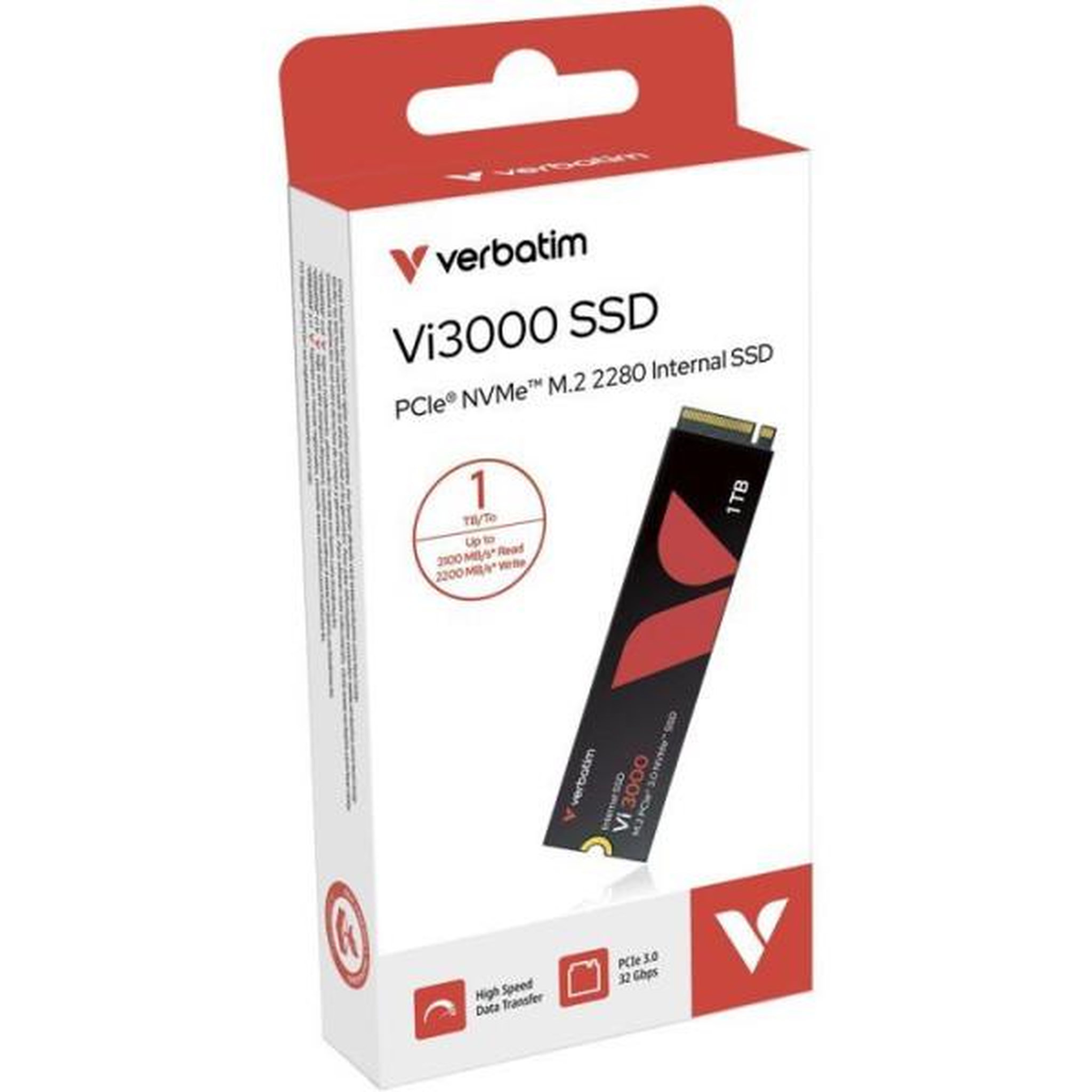 Voir la diapositive 4 : Verbatim SSD interne - VERBATIM - Vi3000 - 1 To - NVMe