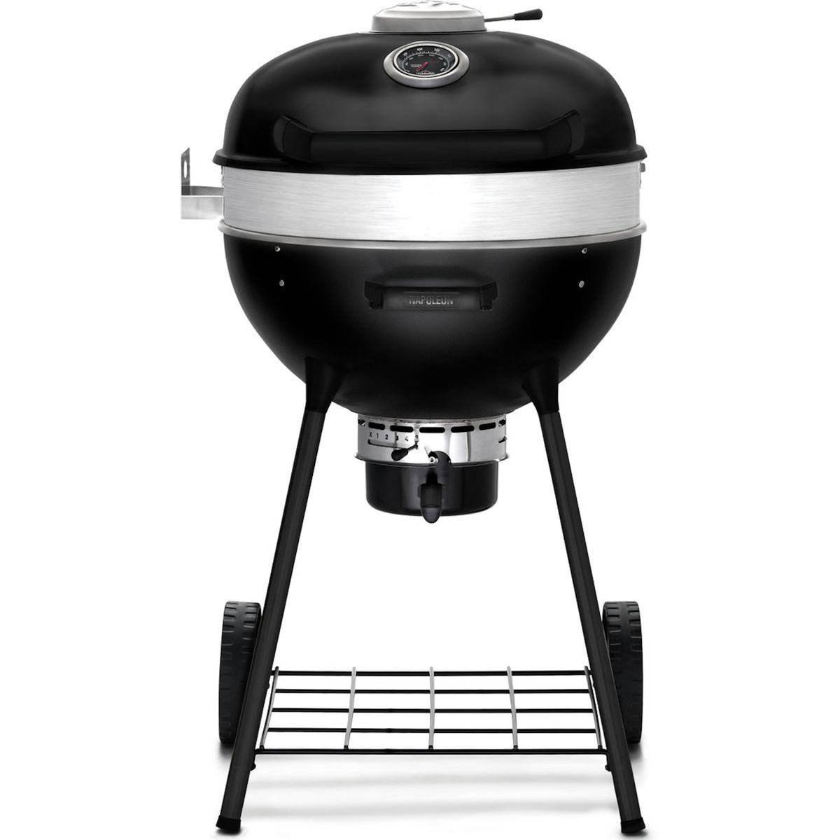 NAPOLEON Barbecue charbon Pack Kettel Pro 57cm noit mat + plancha
