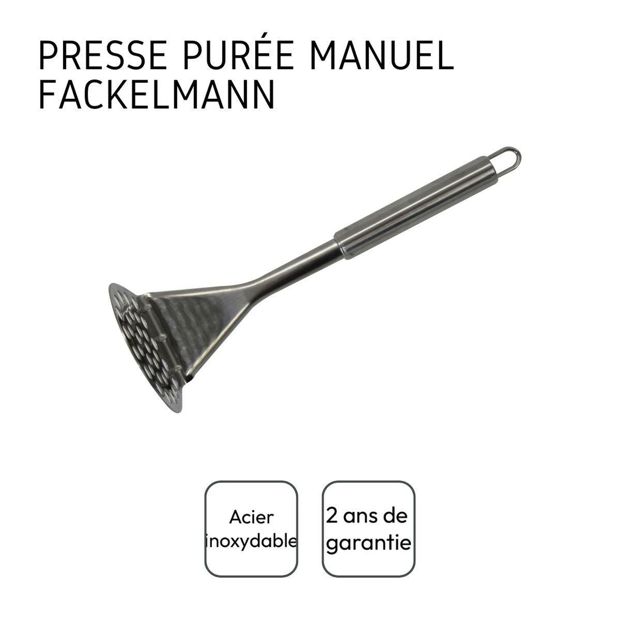 Voir la diapositive 4 : Fackelmann Duo presse-purée manuel et fourchette 3 dents pour pommes de terre fackelmann