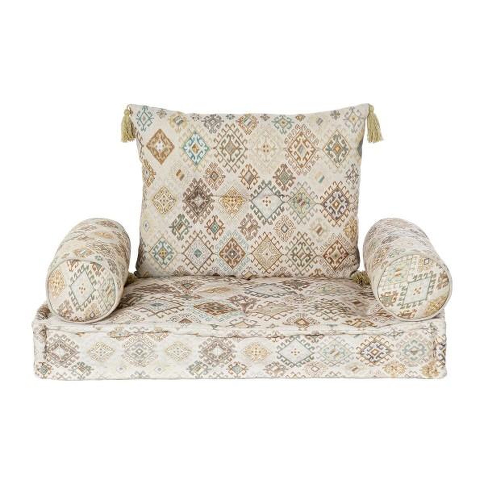 Voir la diapositive 2 : MARKET24 Chaise de jardin DKD Home Decor Beige 90 x 50 x 55 cm
