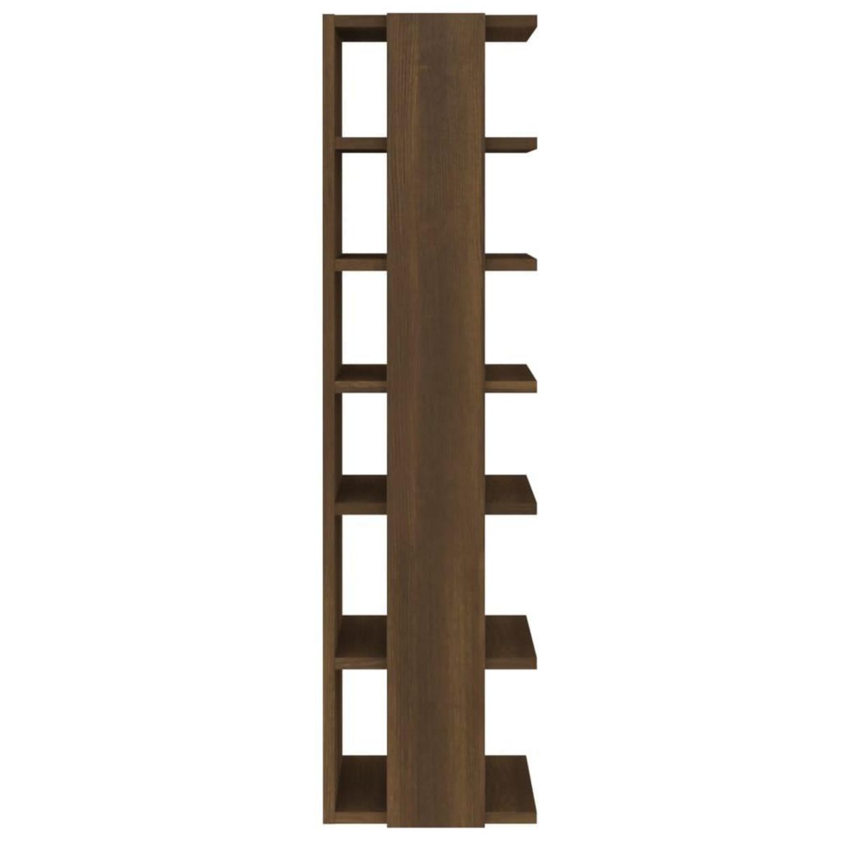 VIDAXL Etageres a chaussures 2 pcs Chene marron 27,5x27x102 cm