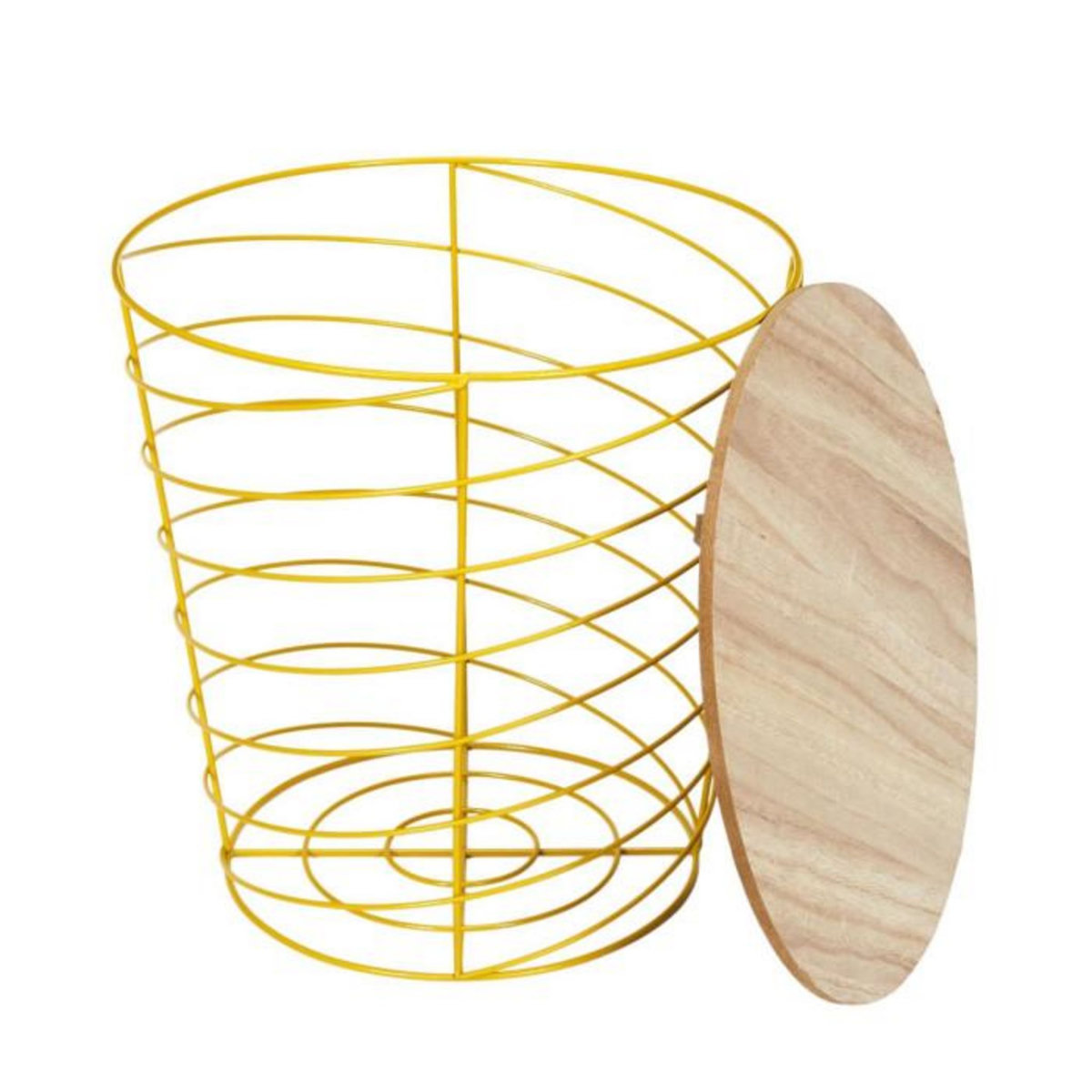Paris Prix Table d'Appoint Design  Cyclone  40cm Jaune