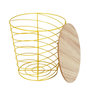 Voir la diapositive 2 : Paris Prix Table d'Appoint Design  Cyclone  40cm Jaune