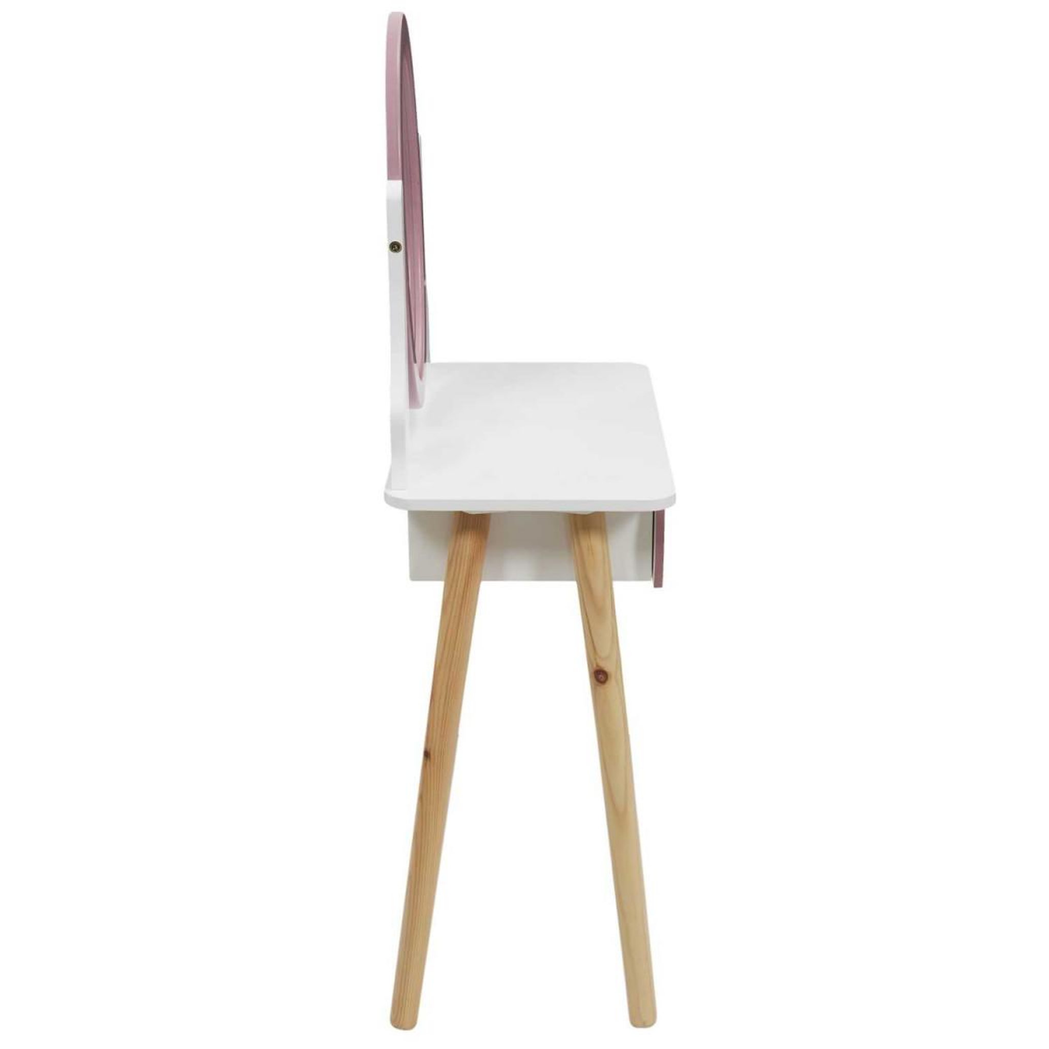 Voir la diapositive 3 : The Home Deco Factory Coiffeuse enfant  monsieur madame  108cm rose