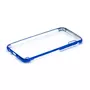 amahousse Coque Galaxy A10 souple avec bords bleus et dos transparent