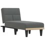 Voir la diapositive 2 : VIDAXL Chaise longue gris fonce tissu