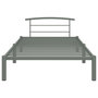 Voir la diapositive 3 : VIDAXL Cadre de lit Gris Metal 100 x 200 cm