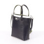 Voir la diapositive 3 : Lacoste Sac à Main Marine/Kaki Femme Lacoste Croc