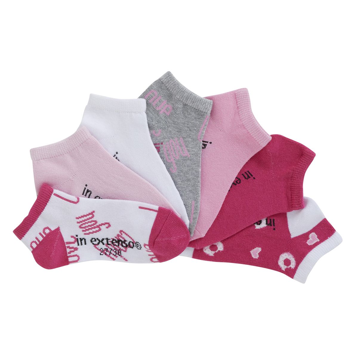 IN EXTENSO Lot de 7 paires de mini chaussettes fille 