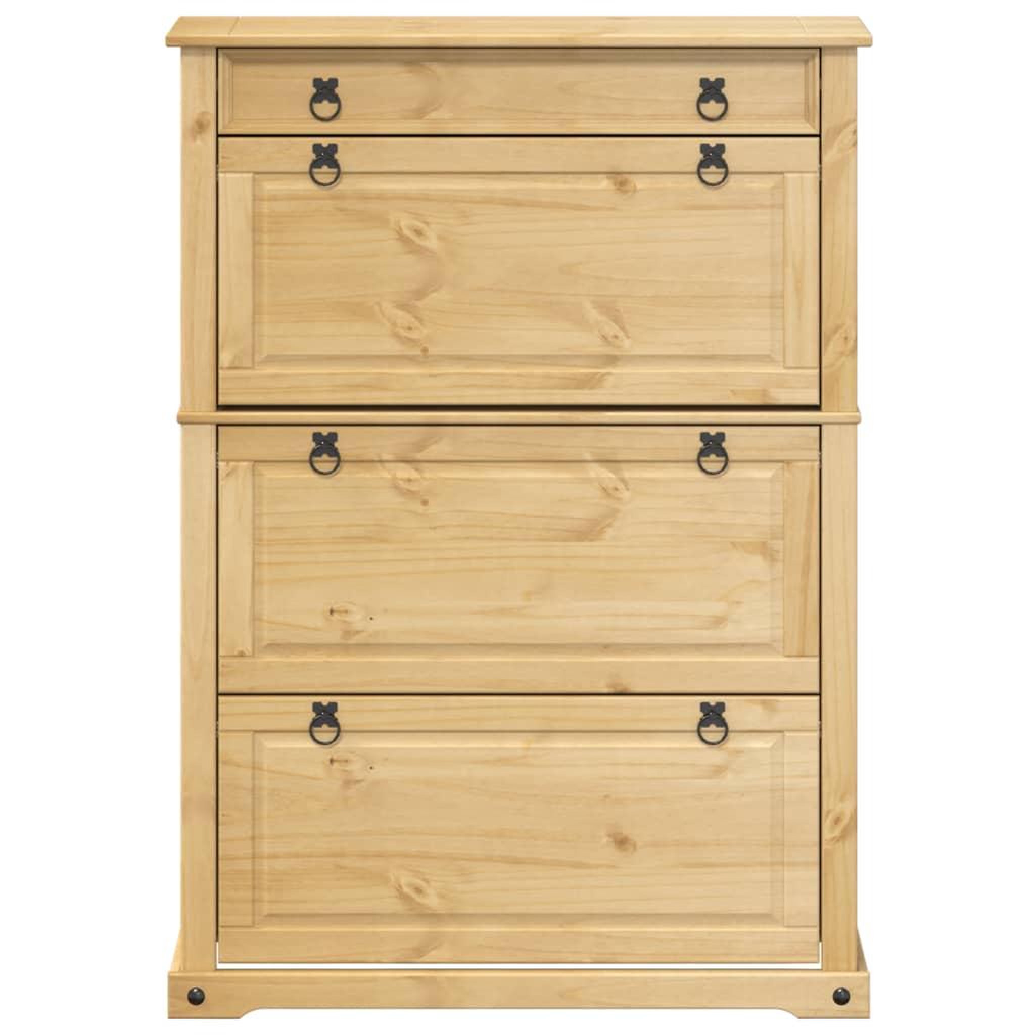 Voir la diapositive 4 : VIDAXL Armoire a chaussures  99x32x138 cm bois de pin massif
