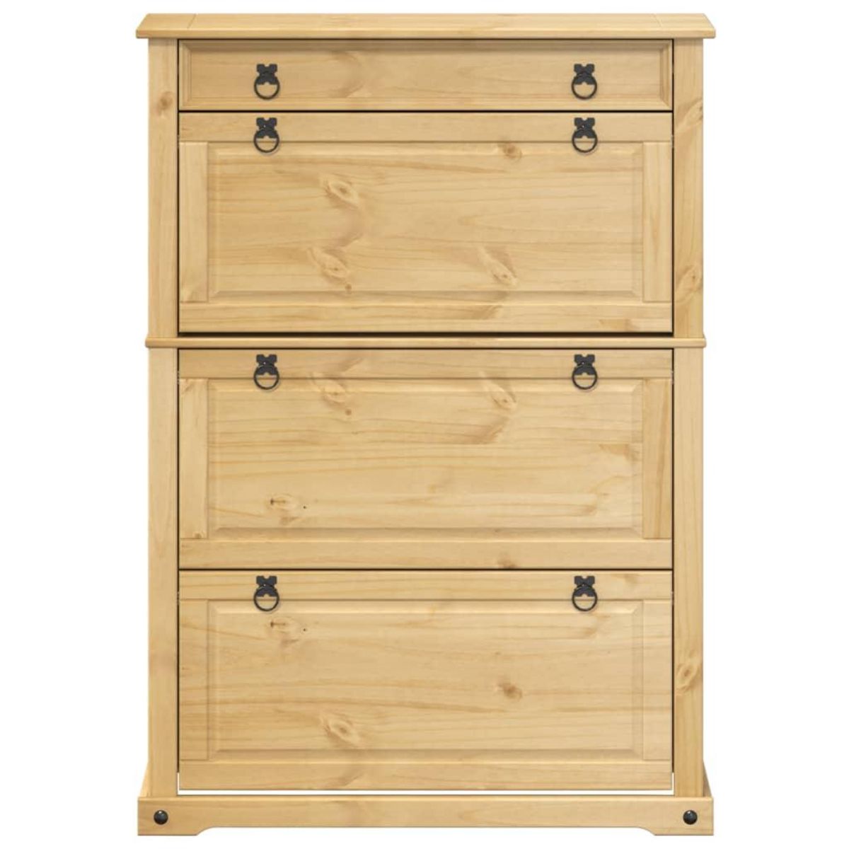 VIDAXL Armoire a chaussures  99x32x138 cm bois de pin massif