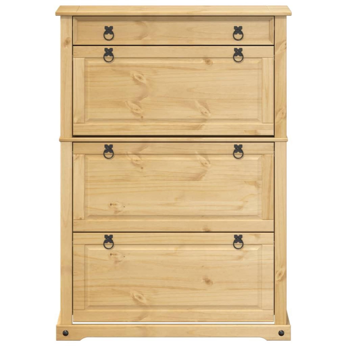 VIDAXL Armoire a chaussures  99x32x138 cm bois de pin massif